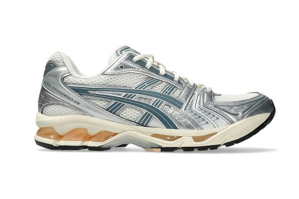 ASICS Gel-Kayano 14 Birch Pure Silver Teal Gold