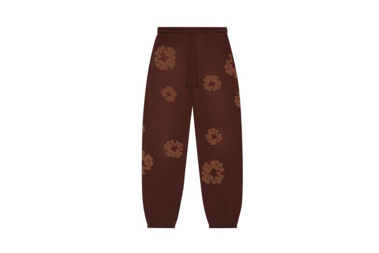Denim Tears Mono Cotton Wreath Sweatpants Brown