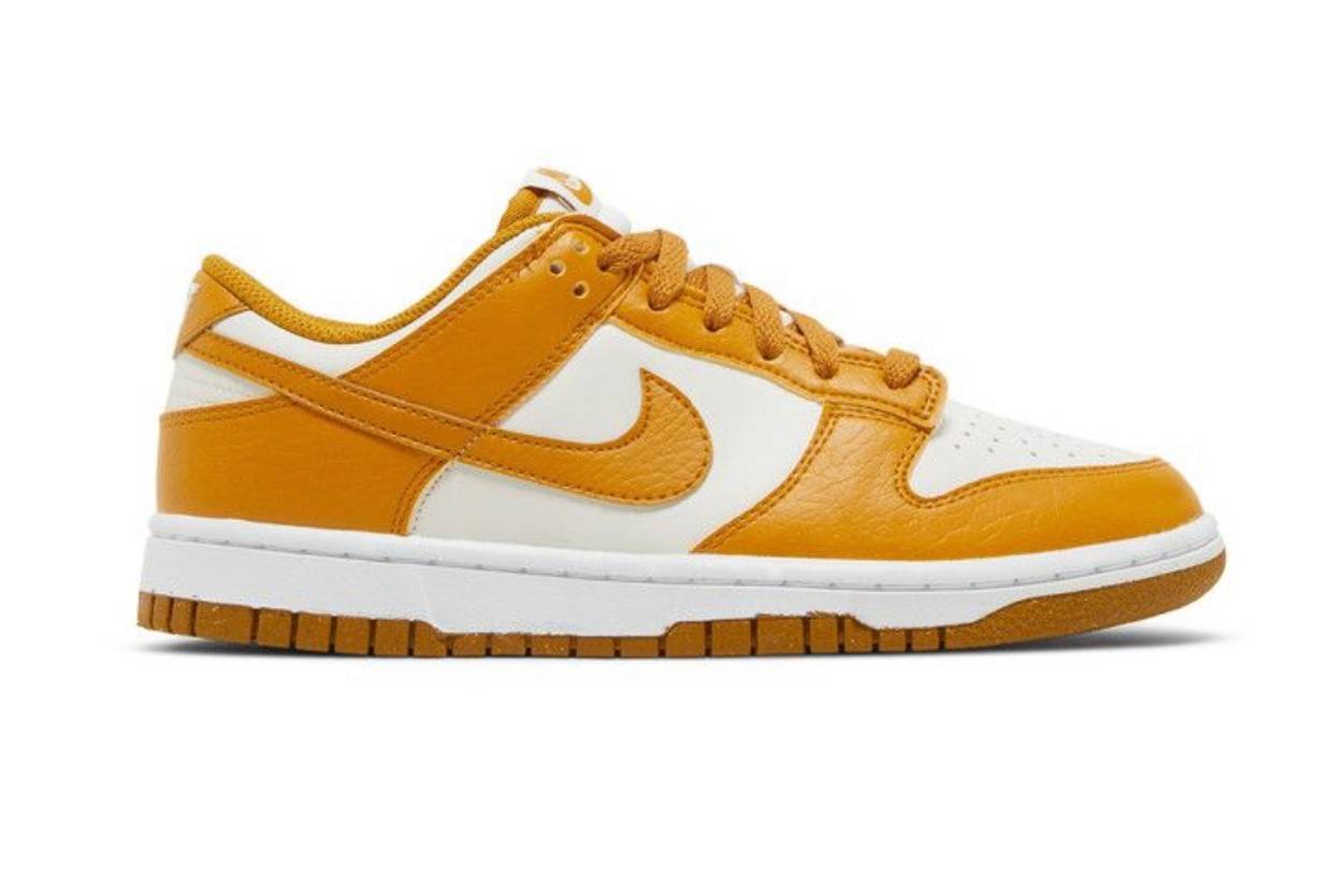 Nike Dunk Low Next Nature Phantom Gold Suede (Women's)